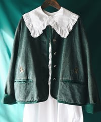 【Seek an nur】Tyrolean Green Denim Jacket