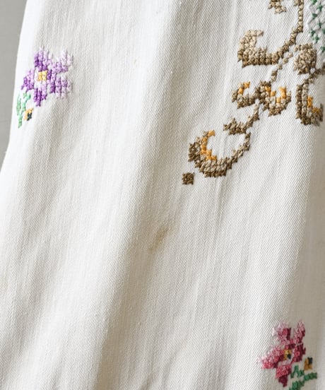 【Seek an nur】Vintage embroidered fabric cami dress