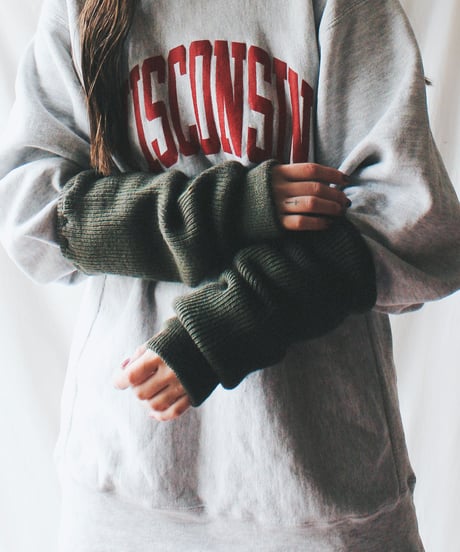 【Seek an nur】Military Lib Knit Arm Warmer