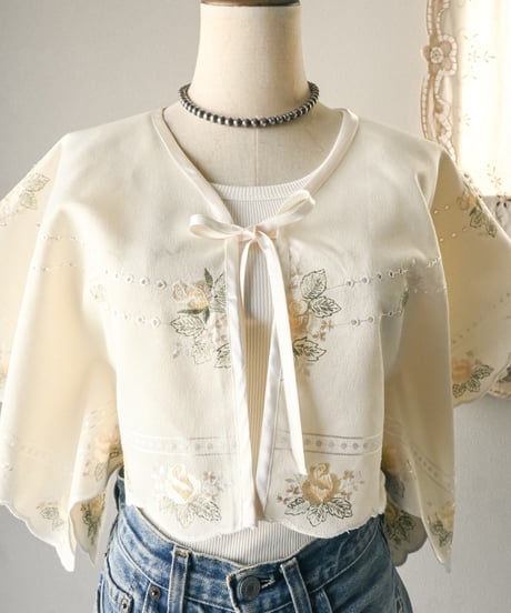 【Seek an nur】Euro vintage embroidered blouse