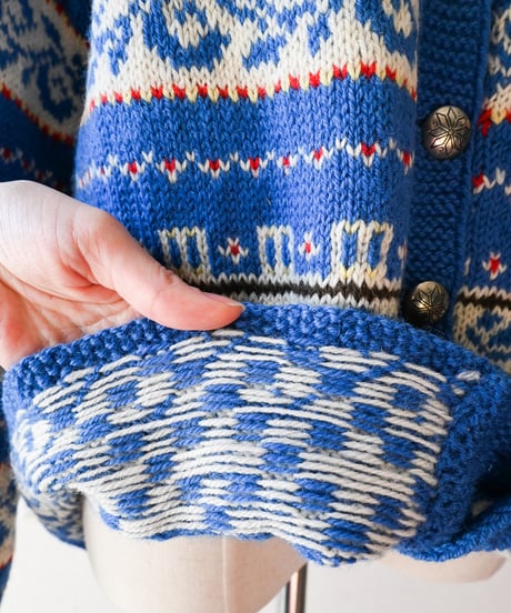 【tiny yearn】Nordic Jacquard Over Cardigan