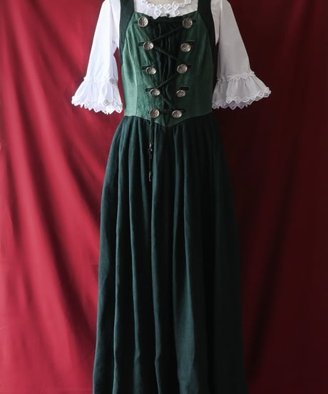 【Seek an nur】Tyrolean Linen Dirndl Dress