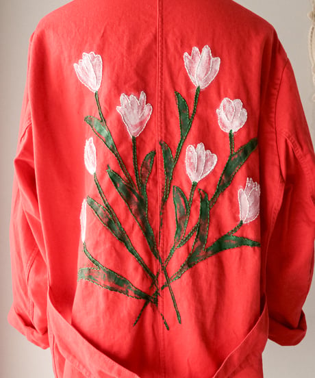 【tiny yearn】⁡70's German Embroidered Painted Work Coat