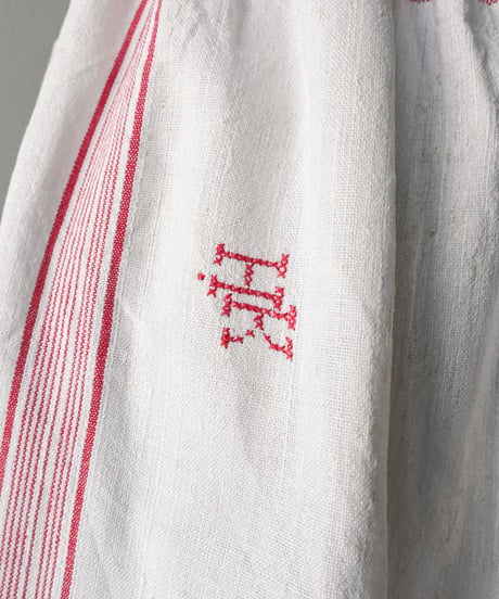 【Seek an nur】French antique linen waist apron