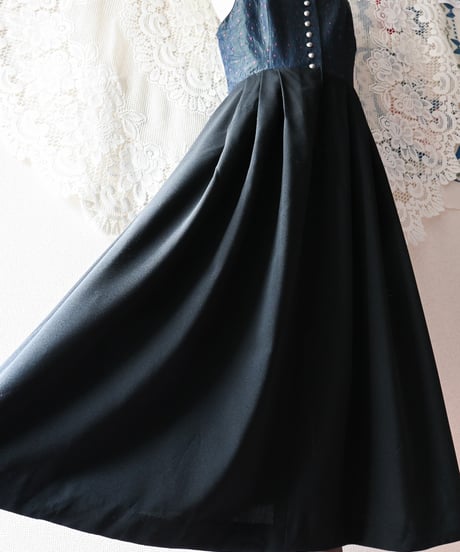 【Seek an nur】Tyrolean Black Dirndl Dress