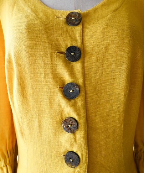 【tiny yearn】Tyrolean Linen Puff Dirndl Dress