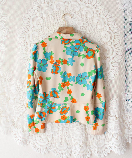 【tiny yearn】1970's Vintage Euro Floral Blouse