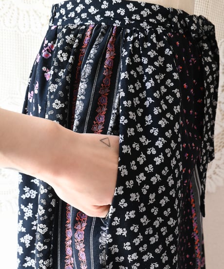 【Seek an nur】Euro Floral Maxi Skirt