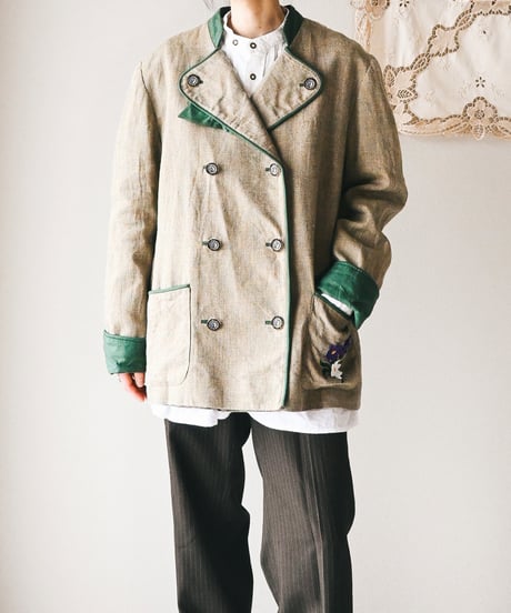 【Seek an nur】Tyrolean Linen Trachten Jacket