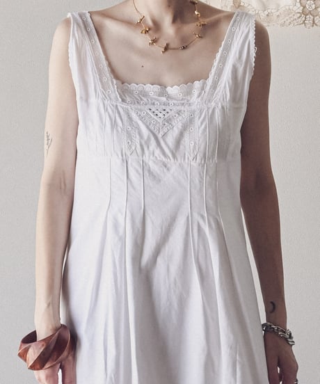 【Seek an nur】1900-20's antique cotton night dress