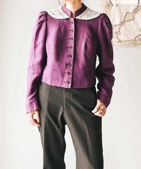 【Seek an nur】Tyrolean Linen Trachten Jacket