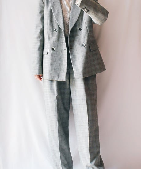 【Seek an nur】Glen Check Jacket&Pants Set up