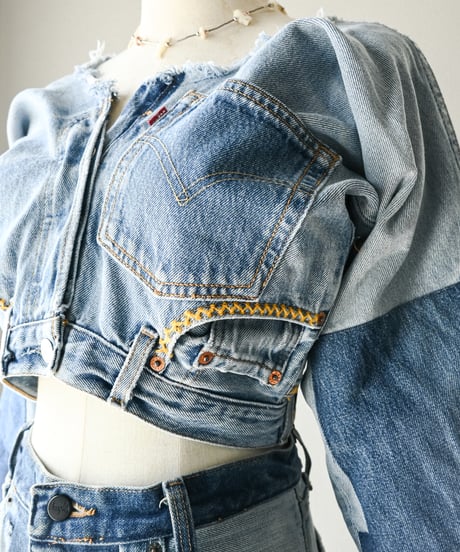 【curoam】Levi's denim pants reworked jacket
