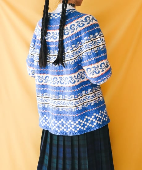 【tiny yearn】Nordic Jacquard Over Cardigan