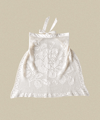 【Seek an nur】Vintage cotton crochet apron