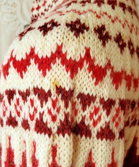 【tiny yearn】Norway Jacquard Hand Knit Cardigan