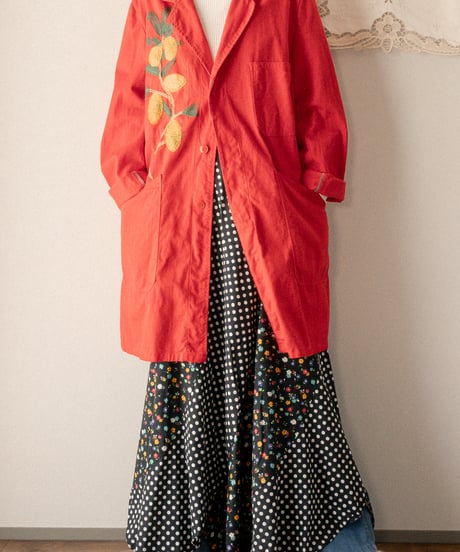 【tiny yearn】⁡70's German Embroidered Painted Work Coat