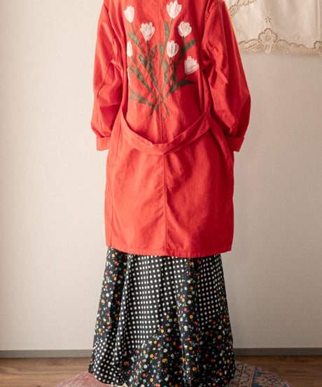 【tiny yearn】⁡70's German Embroidered Painted Work Coat