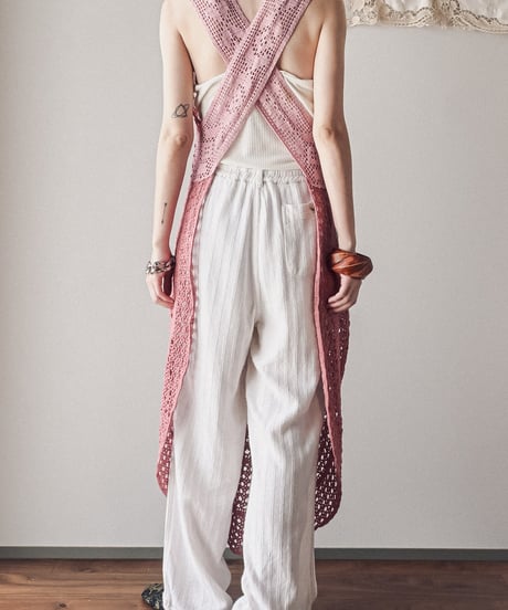 【Seek an nur】Vintage cotton crochet dress