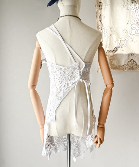 【Seek an nur】Vintage crochet cami dress