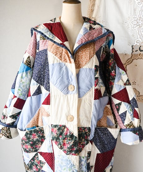 【tiny yearn】Crazy Quilted Patchwork Coat