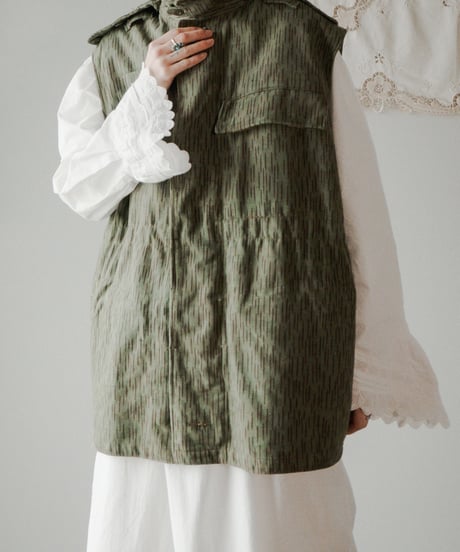 【Seek an nur】Czech army raindrop camo field cutoff vest