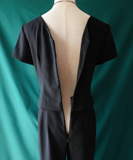 【Seek an nur】USA Black Jumpsuit