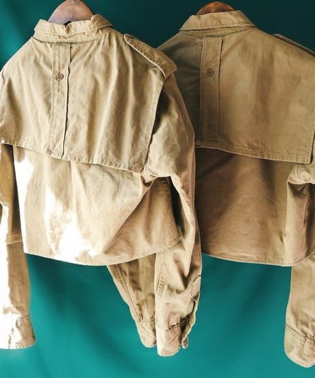 【Seek an nur】Greece Military Cropped Shirt/Khaki