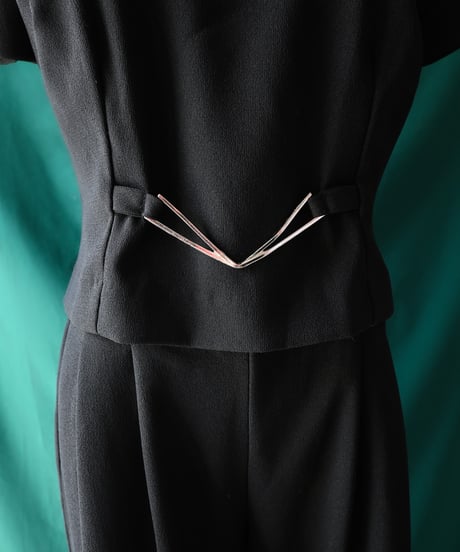 【Seek an nur】USA Black Jumpsuit