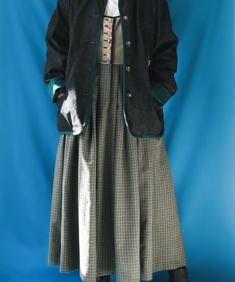 【tiny yearn】Tyrolean Check Dirndl Dress