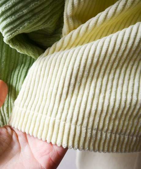【tiny yearn】Multi Color Corduroy Cropped Shirt/Remake