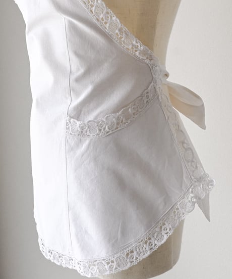 【Seek an nur】1900-20's Antique cotton apron