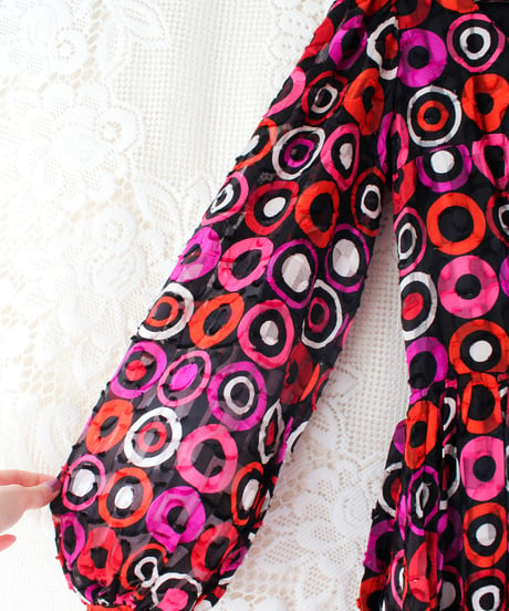 【tiny yearn】1970's Vintage German Sheer Maxi Dress