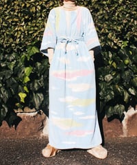 【tiny yearn】1970's Vintage Pile Beach Maxi Dress
