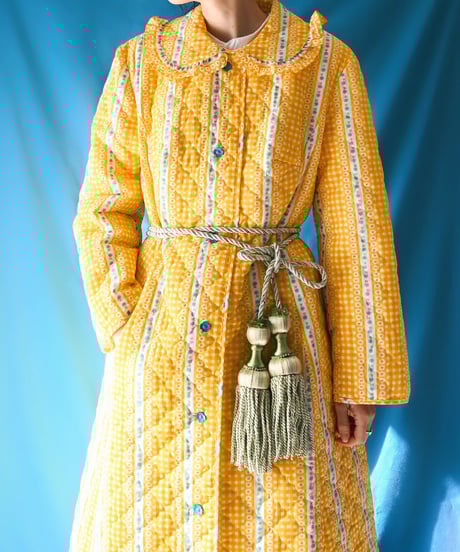 【tiny yearn】Vintage Euro Quilted Night Gown