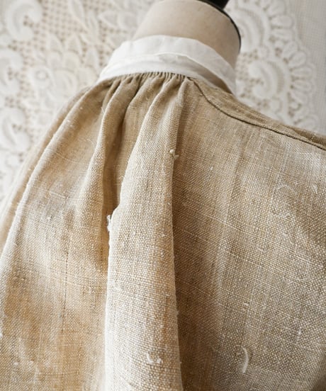 【Seek an nur】French Antique Linen Smock