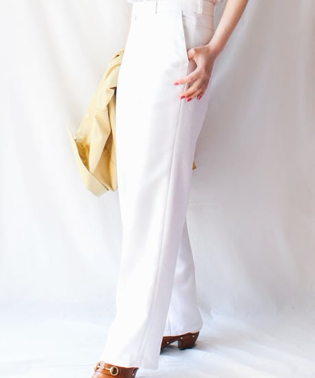 【Seek an nur】Vintage Euro White Slacks Pants