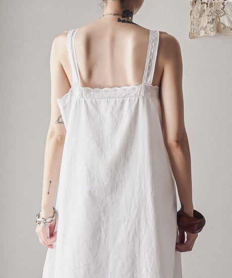 【Seek an nur】1900-20's antique cotton night dress