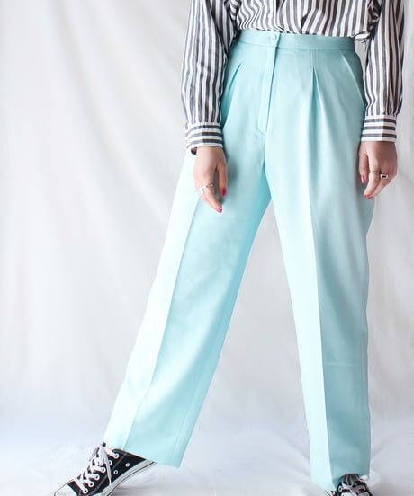 【Seek an nur】Dead stock Slacks Tuck Pants