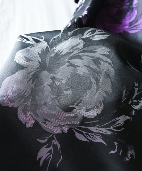 【Seek an nur】Euro Floral Satin Skirt