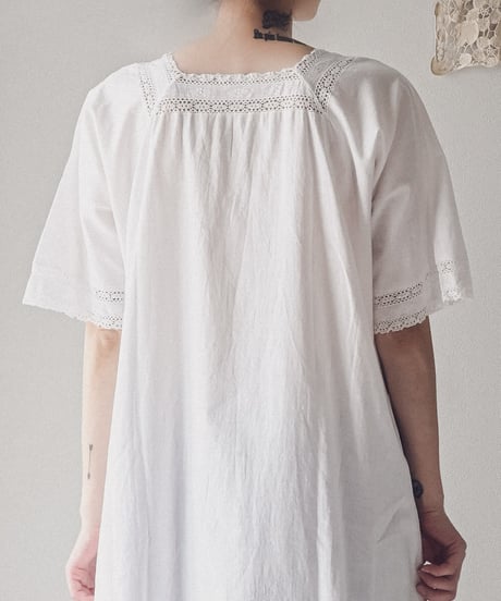 【Seek an nur】1900-10's antique night gown dress