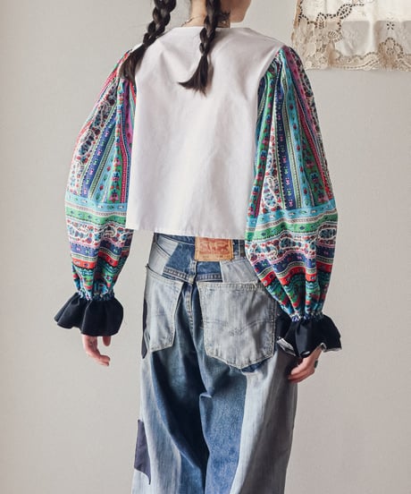 【curoam】Vintage Skirt Reworked Blouse