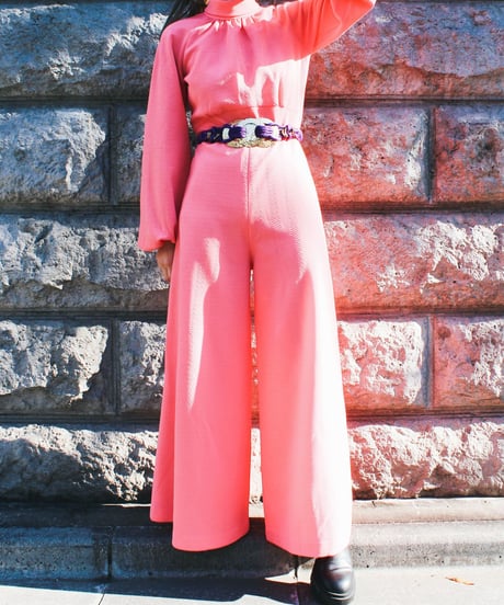 【tiny yearn】1970's Vintage Flare Jumpsuit
