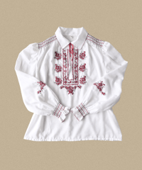 【Seek an nur】1970's Hungarian Vintage Peasant Blouse