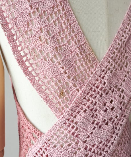 【Seek an nur】Vintage cotton crochet dress
