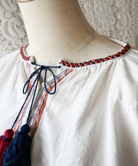【Seek an nur】Romanian Vintage Traditional Blouse