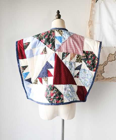 【tiny yearn】Crazy Quilted Patchwork Vest