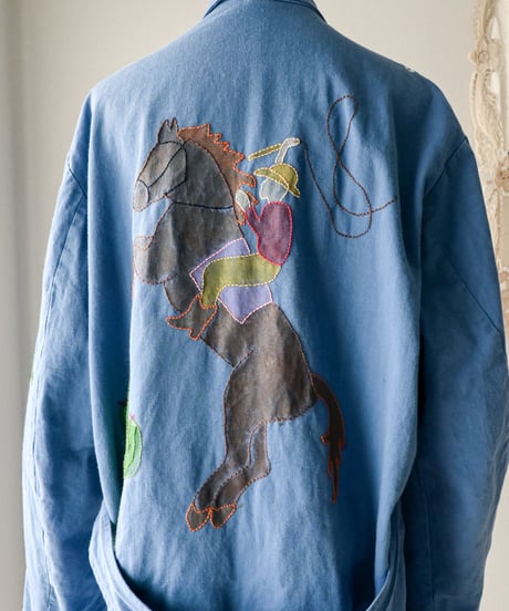 【tiny yearn】⁡70's German Embroidered Painted Work Coat