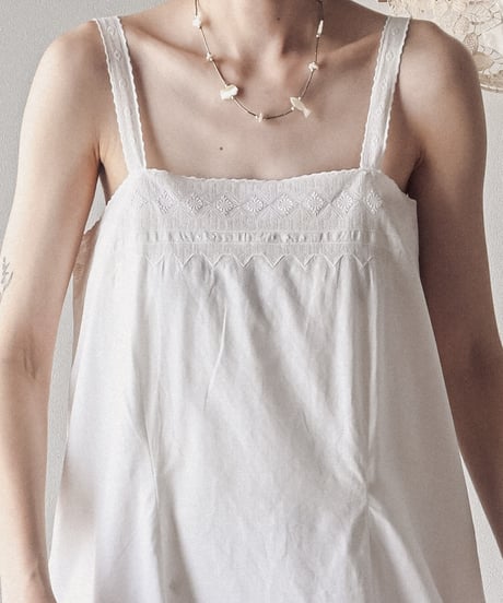 【Seek an nur】1900-20's antique cotton night dress