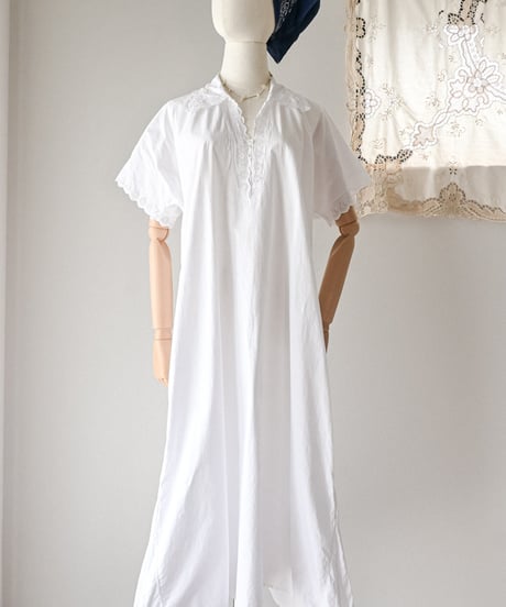 【Seek an nur】1900-20's antique night shirt gown